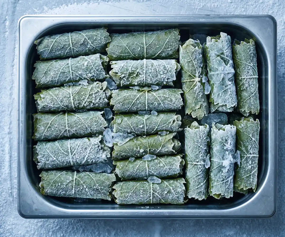 Egyptian frozen vine leaves
