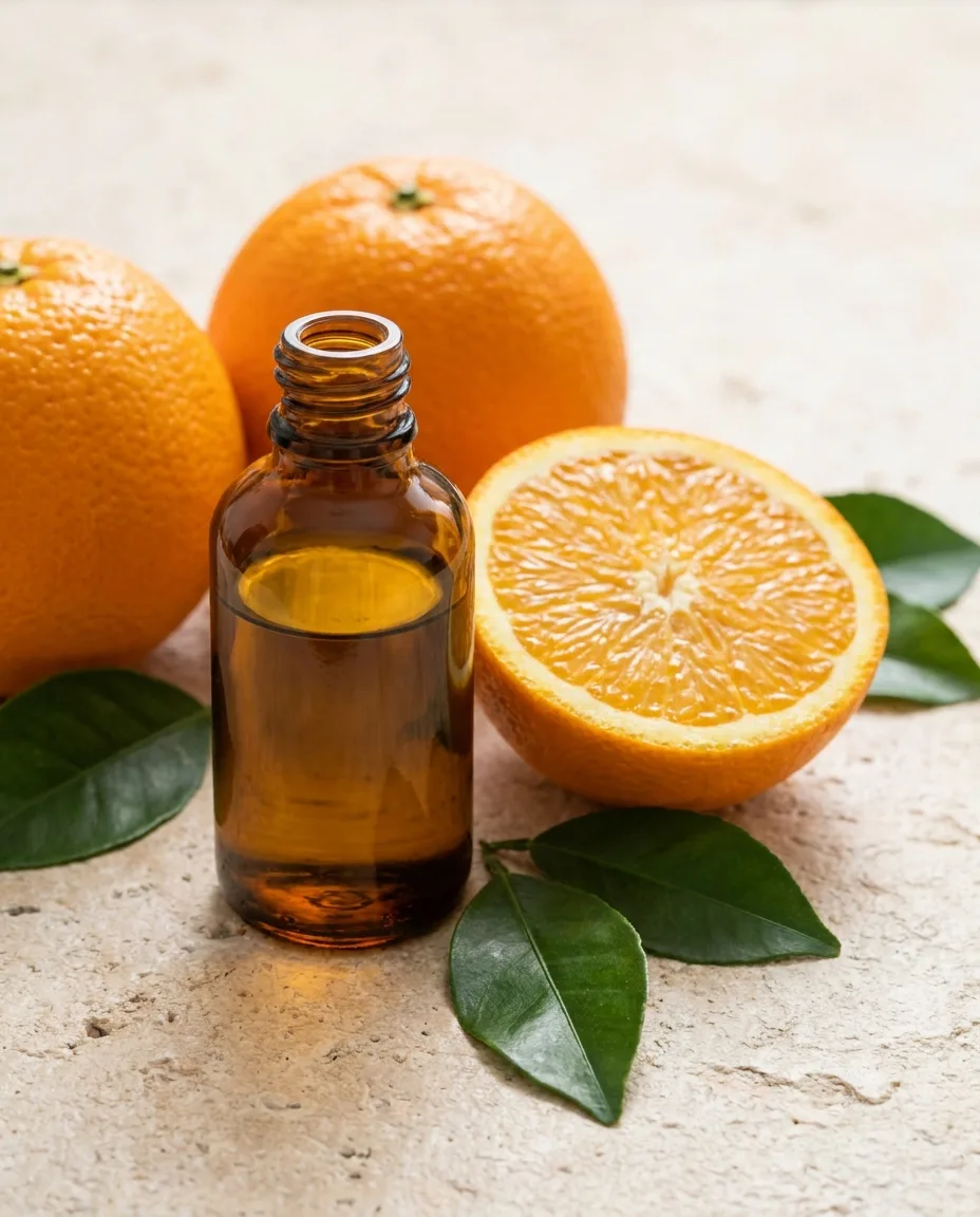Orange peel, the raw material for Egyptian orange oil